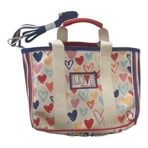 New Brighton Red White and You mini tote shoulder bag hearts cute kawaii purse m